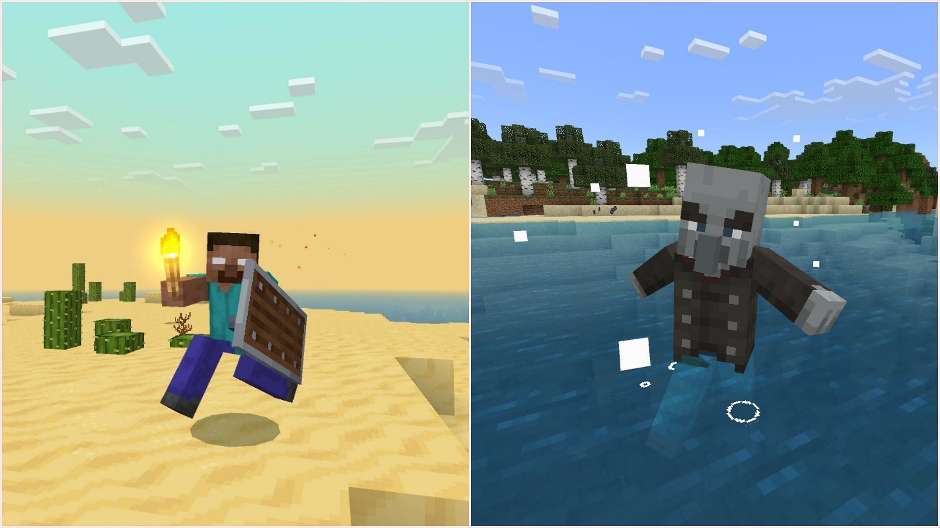 Actions & Stuff have livelier animations than other resource packs (Image via Sportskeeda Gaming || Mojang Studios)